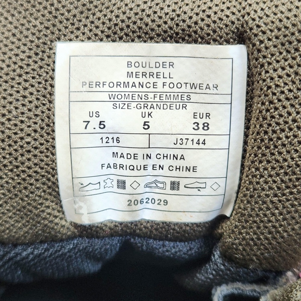 Merrell Hiking Shoes Womens Size 7.5 Brown Waterproof Mid Top Vibram J37144 - Picture 2 of 16